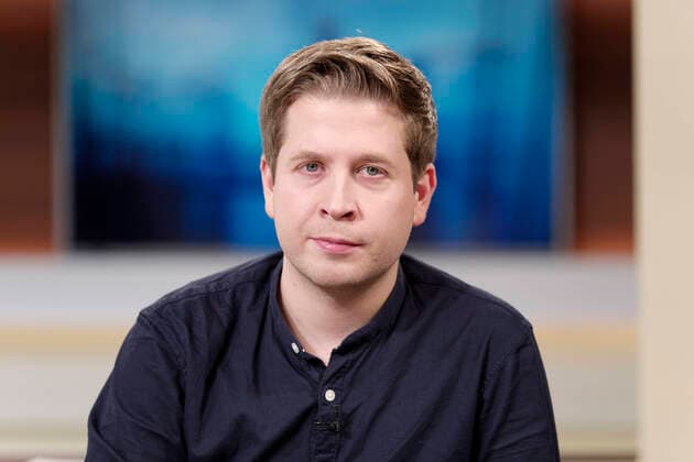 Kevin Kühnert 2020 02 08, Berlin, Germany Kevin Kühnert SPD, deputy party chairman and national chairman of the Jusos, guest of Anne Will on the First German Television Topic of the discussion round election scandal in Thuringia what consequences does the taboo break