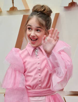Julia Butters arrives for the 92nd annual Academy Awards at the Dolby Theatre in the Hollywood section of Los Angeles on Sunday, February 9, 2020.  LAP20200209104 JIMxRUYMEN
