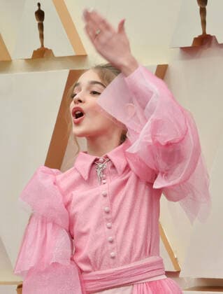 Julia Butters arrives for the 92nd annual Academy Awards at the Dolby Theatre in the Hollywood section of Los Angeles on Sunday, February 9, 2020.  LAP20200209105 JIMxRUYMEN