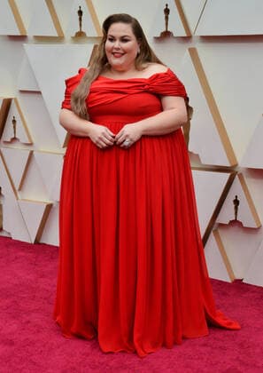 Chrissy Metz arrives for the 92nd annual Academy Awards at the Dolby Theatre in the Hollywood section of Los Angeles on Sunday, February 9, 2020.  LAP20200209117 JIMxRUYMEN