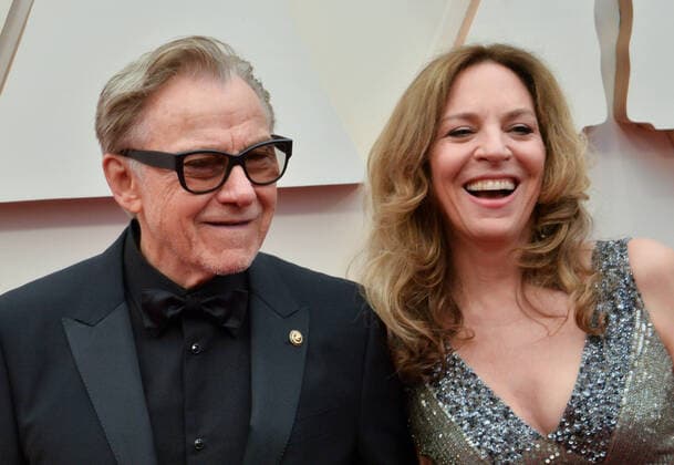 Harvey Keitel and Daphna Kastner arrive for the 92nd annual Academy Awards at the Dolby Theatre in the Hollywood section of Los Angeles on Sunday, February 9, 2020.  LAP20200209129 JIMxRUYMEN