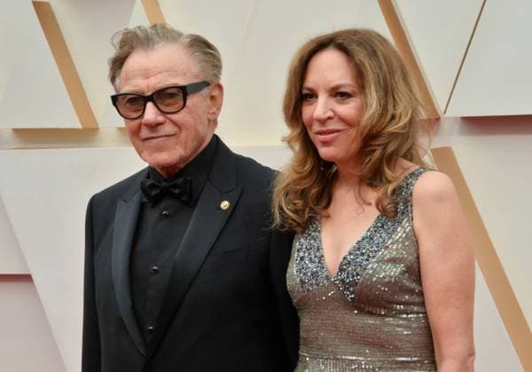 Harvey Keitel and Daphna Kastner arrive for the 92nd annual Academy Awards at the Dolby Theatre in the Hollywood section of Los Angeles on Sunday, February 9, 2020.  LAP20200209130 JIMxRUYMEN