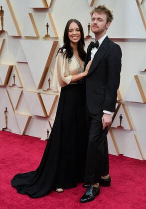 Claudia Sulewski and Finneas O Connell arrive for the 92nd annual Academy Awards at the Dolby Theatre in the Hollywood section of Los Angeles on Sunday, February 9, 2020.  LAP20200209522 JIMxRUYMEN
