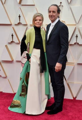 Dominique Lemonnier and Alexandre Desplat arrive for the 92nd annual Academy Awards at the Dolby Theatre in the Hollywood section of Los Angeles on Sunday, February 9, 2020.  LAP20200209524 JIMxRUYMEN
