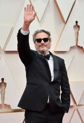 Joaquin Phoenix arrives for the 92nd annual Academy Awards at the Dolby Theatre in the Hollywood section of Los Angeles on Sunday, February 9, 2020.  LAP20200209209 JIMxRUYMEN