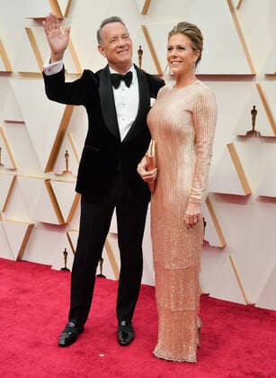 Tom Hanks and Rita Wilson arrive for the 92nd annual Academy Awards at the Dolby Theatre in the Hollywood section of Los Angeles on Sunday, February 9, 2020.  LAP20200209219 JIMxRUYMEN