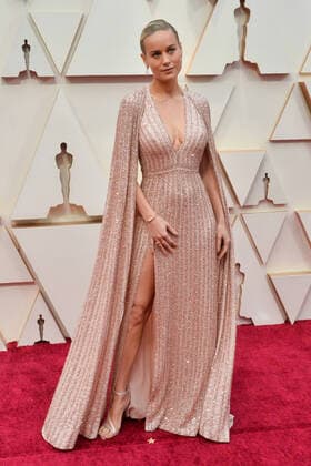 Brie Larson arrives for the 92nd annual Academy Awards at the Dolby Theatre in the Hollywood section of Los Angeles on Sunday, February 9, 2020.  LAP20200209556 JIMxRUYMEN