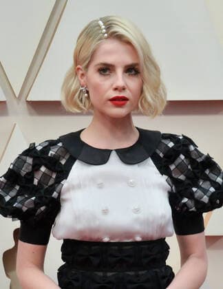 Lucy Boynton arrives for the 92nd annual Academy Awards at the Dolby Theatre in the Hollywood section of Los Angeles on Sunday, February 9, 2020.  LAP20200209338 JIMxRUYMEN
