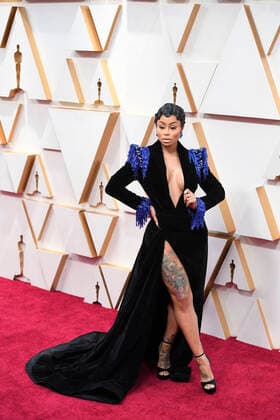 February 9, 2020, Los Angeles, California, USA: BLAC CHYNA a Donna Matotoshi gown during red carpet arrivals for the 92nd Academy Awards, presented by the Academy of Motion Picture Arts and Sciences (AMPAS), at the Dolby Theatre in Hollywood. Los Angeles USA - ZUMAz03_ 20200209_zbp_z03_016 Copyright: xKevinxSullivanx
