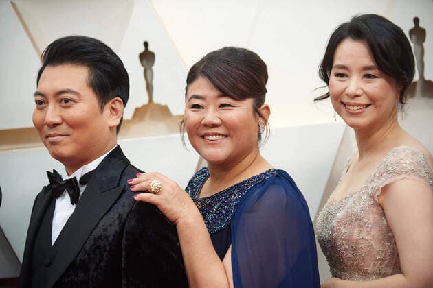 Park Myung Hoon, Lee Jeong-eun and Jang Hye-jin and arrives on the red carpet of The 92nd OscarsÂ® at the DolbyÂ® Theatre in Hollywood, CA on Sunday, February 9, 2020. Los Angeles CA USA  Copyright: xRobertxGladdenx 33967043PLX