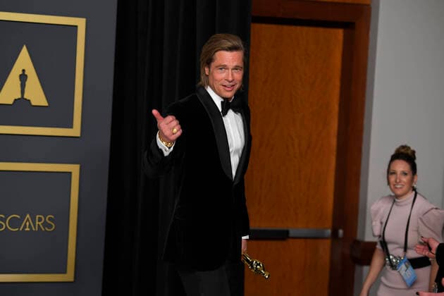 February 9, 2020, Los Angeles, California, USA: BRAD PITT in the Press Room during the 92nd Academy Awards, presented by the Academy of Motion Picture Arts and Sciences (AMPAS), at the Dolby Theatre in Hollywood. Los Angeles USA - ZUMAz03_ 20200209_zbp_z03_127 Copyright: xKevinxSullivanx