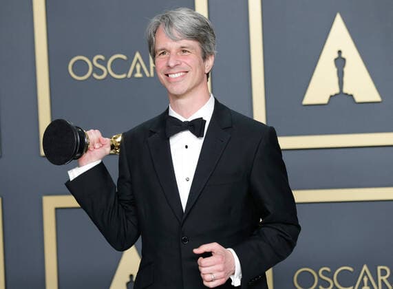 Marshall Curry, winner of Best Live Action Short Film for The Neighbors Window, appears backstage with his Oscar during the 92nd annual Academy Awards at Loews Hollywood Hotel in the Hollywood section of Los Angeles on Sunday, February 9, 2020.  LAP20200209701 JOHNxANGELILLO