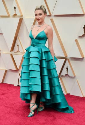 Florence Pugh arrives for the 92nd annual Academy Awards at the Dolby Theatre in the Hollywood section of Los Angeles on Sunday, February 9, 2020.  LAP20200209768 JIMxRUYMEN