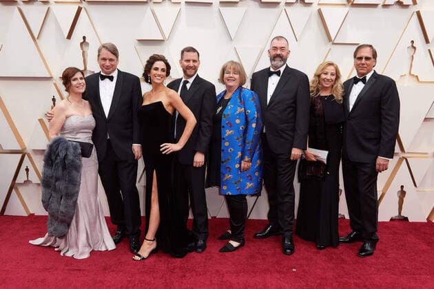 Oscar nominees Dan Deleeuw(L), Russell Earl, Matt Aitken, and Dan Sudick (R) arrive with guests on the red carpet of The 92nd Oscars at the Dolby Theatre in Hollywood, CA on Sunday, February 9, 2020. Los Angeles CA USA  Copyright: xNickxAgrox 33967330PLX