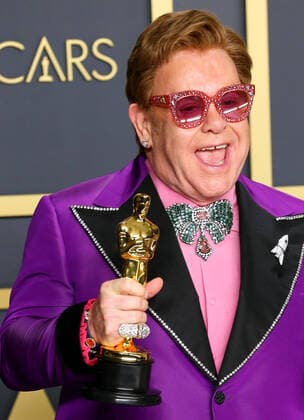 February 9, 2020, Hollywood, CA, USA: HOLLYWOOD, CA - FEBRUARY 9: Elton John poses in the press room during the 92nd Annual Academy Awards at Loews Hollywood Hotel on February 9, 2020 in Hollywood, California. Photo: Christopher Victorio imageSPACE Hollywood USA - ZUMAs181 20200209_zea_s181_278 Copyright: xImagespacex