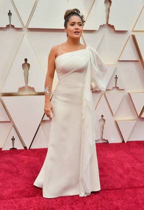 Salma Hayek arrives for the 92nd annual Academy Awards at the Dolby Theatre in the Hollywood section of Los Angeles on Sunday, February 9, 2020.  LAP20200209655 JIMxRUYMEN
