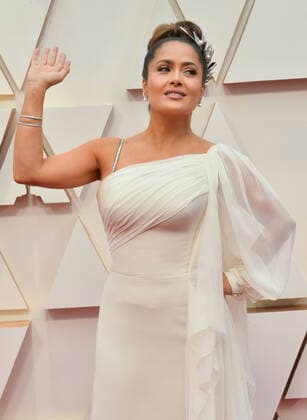 Salma Hayek arrives for the 92nd annual Academy Awards at the Dolby Theatre in the Hollywood section of Los Angeles on Sunday, February 9, 2020.  LAP20200209659 JIMxRUYMEN