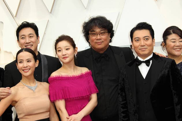 09 February 2020 - Hollywood, California - Cast of Parasite, Bong Joon-ho, Song Kang-ho, Lee Sun-kyun, Cho Yeo-jeong and Park So-dam. 92nd Annual Academy Awards presented by the Academy of Motion Picture Arts and Sciences held at Hollywood & Highland Center. Photo Credit: AdMedia 251036 2020-02-09 California Hollywood Etats-Unis  Copyright: xAdMediax STAR_251036_151