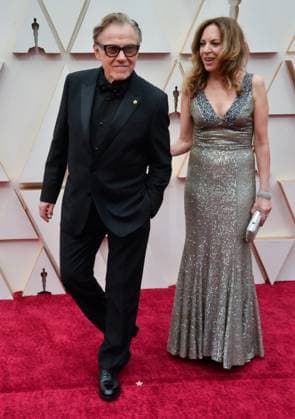 Harvey Keitel and Daphna Kastner arrive for the 92nd annual Academy Awards at the Dolby Theatre in the Hollywood section of Los Angeles on Sunday, February 9, 2020.  LAP202002092000 JIMxRUYMEN