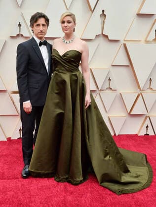 Noah Baumbach (L) and Greta Gerwig arrive for the 92nd annual Academy Awards at the Dolby Theatre in the Hollywood section of Los Angeles on Sunday, February 9, 2020.  LAP202002092013 JIMxRUYMEN