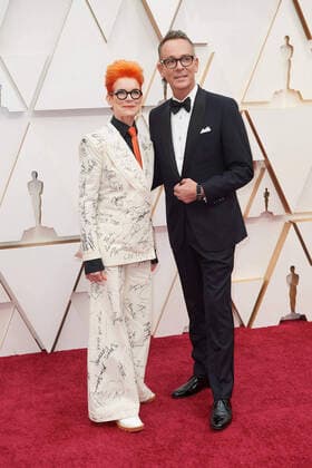 Oscar nominees, Sandy Powell and Christopher Peterson arrive on the red carpet of The 92nd Oscars at the Dolby Theatre in Hollywood, CA on Sunday, February 9, 2020. Los Angeles CA USA  Copyright: xNickxAgrox 33967347PLX