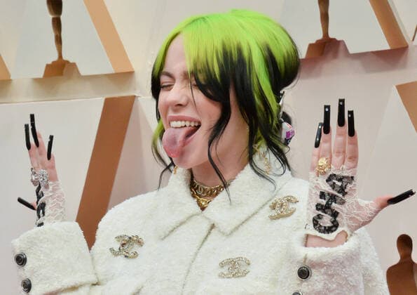 Billie Eilish arrives for the 92nd annual Academy Awards at the Dolby Theatre in the Hollywood section of Los Angeles on Sunday, February 9, 2020.  LAP202002092029 JIMxRUYMEN