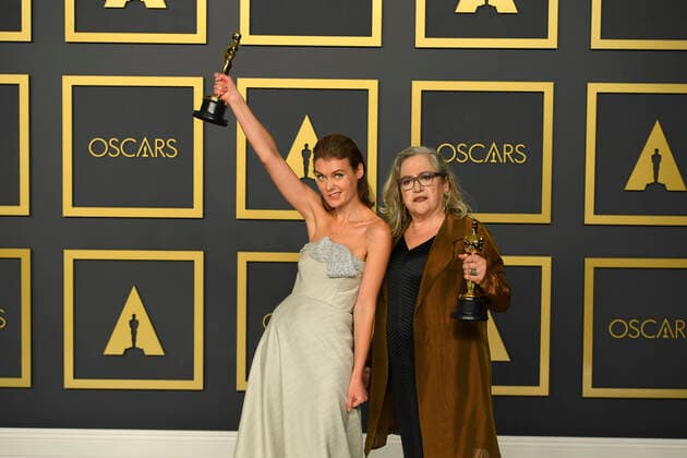 February 9, 2020, Los Angeles, California, USA: ELENA ANDREICHEVA AND CAROL DYSINGER in the Press Room during the 92nd Academy Awards, presented by the Academy of Motion Picture Arts and Sciences (AMPAS), at the Dolby Theatre in Hollywood. Los Angeles USA - ZUMAz03_ 20200209_zbp_z03_451 Copyright: xKevinxSullivanx
