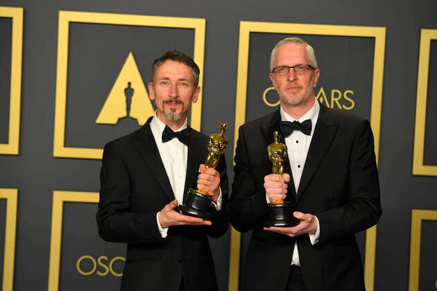 February 9, 2020, Los Angeles, California, USA: MARK TAYLOR AND STUART WILSON in the Press Room during the 92nd Academy Awards, presented by the Academy of Motion Picture Arts and Sciences (AMPAS), at the Dolby Theatre in Hollywood. Los Angeles USA - ZUMAz03_ 20200209_zbp_z03_462 Copyright: xKevinxSullivanx