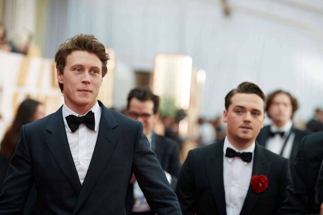 George MacKay and Dean-Charles Chapman arrive on the red carpet of The 92nd OscarsÂ® at the DolbyÂ® Theatre in Hollywood, CA on Sunday, February 9, 2020. Los Angeles CA USA  Copyright: xMattxPetitx 33967575PLX