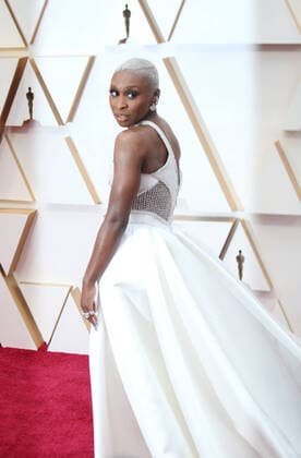 (200210) -- LOS ANGELES, Feb. 10, 2020 -- Cynthia Erivo arrives for the red carpet of the 92nd Academy Awards at the Dolby Theater in Los Angeles, the United States, on Feb. 9, 2020. ) U.S.-LOS ANGELES-OSCARS-RED CARPET LixYing 