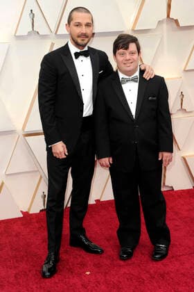 Shia LaBeouf and Zack Gottsagen at the Oscars 2020 92nd Annual Academy Awards at the Dolby Theatre in the Hollywood Highland Center Los Angeles, 09 02 2020 Foto:xD.xBedrosianx xFuturexImage