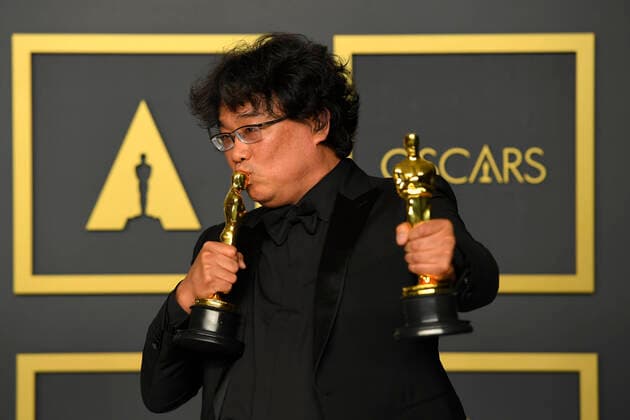 February 9, 2020, Los Angeles, California, USA: BONG JOON-HO in the Press Room during the 92nd Academy Awards, presented by the Academy of Motion Picture Arts and Sciences (AMPAS), at the Dolby Theatre in Hollywood. Los Angeles USA - ZUMAz03_ 20200209_zbp_z03_355 Copyright: xKevinxSullivanx