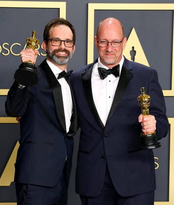 February 9, 2020, Hollywood, CA, USA: HOLLYWOOD, CA - FEBRUARY 9: Andrew Buckland, Michael McCusker pose in the press room during the 92nd Annual Academy Awards at Loews Hollywood Hotel on February 9, 2020 in Hollywood, California. Photo: Christopher Victorio imageSPACE Hollywood USA - ZUMAs181 20200209_zea_s181_243 Copyright: xImagespacex