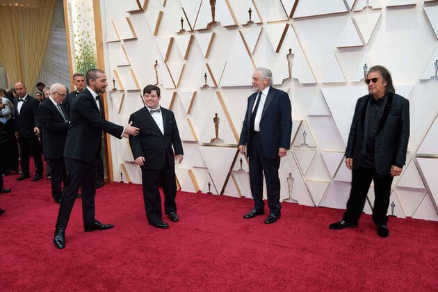 February 9, 2020, Hollywood, California, USA: Shia LaBeouf, Zack Gottsagen, and Oscar nominees, Robert De Niro and Al Pacino arrive on the red carpet of The 92nd Oscars at the Dolby Theatre in Hollywood, CA on Sunday, February 9, 2020. Hollywood USA - ZUMAz03_ 20200209_sha_z03_426 Copyright: xAMPASx