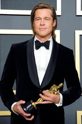 Brad Pitt, Winner Best Supporting Actor in Once Upon a Time in Hollywood, in the Press Room of the Oscars 2020 92nd Annual Academy Awards at the Hollywood Highland Center Los Angeles, 09 02 2020 Foto:xD.xBedrosianx xFuturexImage