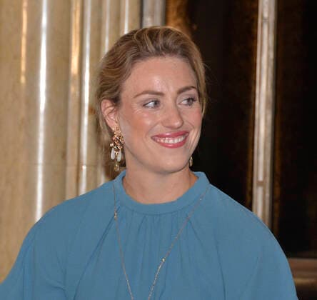 Angelique Kerber with earrings by Ole Lynggaard, Bayrischer Hof Munich, tennis, tennis player, 2018 Wimbledon champion Angelique Kerber has signed a sponsorship contract with the Danish jewellery brand Ole Lynggaard Copenhagen Grand Slam winner, professional tennis player, wants to carry the flag of the German team at the 2020 Olympic Games in Tokyo