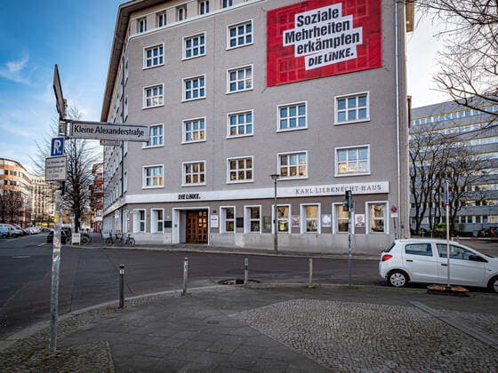 Berlin Mitte, Karl Liebknecht House, party headquarters of the party Die Linke Berlin