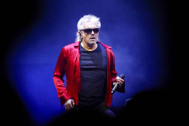 MOSCOW, RUSSIA - FEBRUARY 13, 2020: Konstantin Kinchev, leader of the Alisa Russian rock band, performs during the 13th Chartova Dyuzhina annual music awards ceremony at VTB Arena - Dynamo Central Stadium. Artyom Geodakyan TASS  TS0CE302