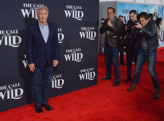 2020 Bilder des Jahres, Entertainment 02 Februar Entertainment Themen der Woche KW07 Entertainment Bilder des Tages Cast member Harrison Ford attends the premiere of the adventure motion picture drama The Call of the Wild at the El Capitan Theatre in the Hollywood section of Los Angeles on Thursday, February 13, 2020. Storyline: Buck, a big-hearted dog whose blissful domestic life is turned upside down when he is suddenly uprooted from his California home and transported to the wilds of the CanadianYukon during the Gold Rush of the 1890s.  LAP20200213820 JIMxRUYMEN