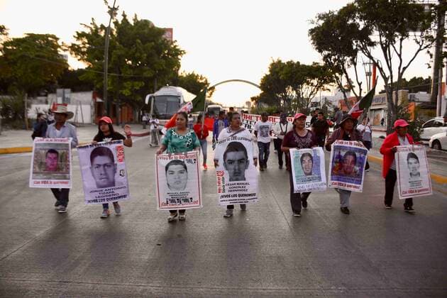 February 16, 2020 EUM20200216SOC18 JPG TUXTLA GUTIERREZ, Chis ProtestProtesta Normalistas February 16, 2020 Parents of the 43 disappeared normalistas in Ayotzinapa and students of the Normal Rural de Mactumactza marched in Tuxtla Gutierrez Photo Agencia EL UNIVERSALEELG  - ZUMAu78_ 20200216_zaf_u78_050 Copyright: xElxUniversalx