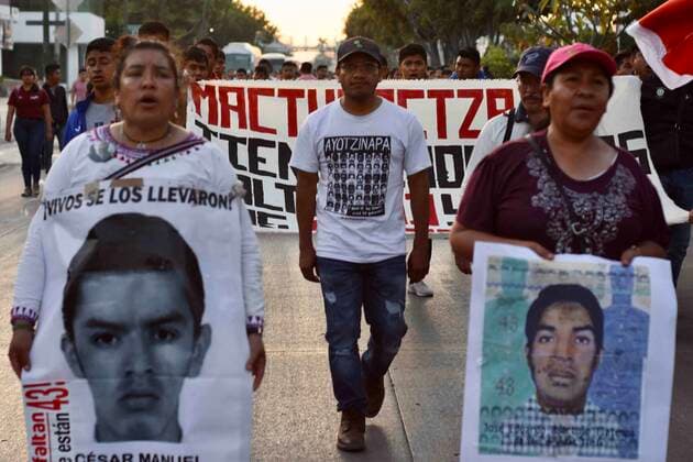 February 16, 2020 EUM20200216SOC23 JPG TUXTLA GUTIERREZ, Chis ProtestProtesta Normalistas February 16, 2020 Parents of the 43 disappeared normalistas in Ayotzinapa and students of the Normal Rural de Mactumactza marched in Tuxtla Gutierrez Photo Agencia EL UNIVERSALEELG  - ZUMAu78_ 20200216_zaf_u78_051 Copyright: xElxUniversalx