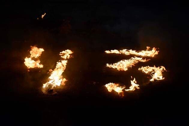 February 16, 2020 EUM20200216SOC26 JPG TUXTLA GUTIERREZ, Chis ProtestProtest Normalistas February 16, 2020 Students of the Normal Rural de Mactumactza burned a cardboard head referring to former president Enrique Pena Nieto in the esplanade of the Government Palace of Chiapas, then marched and were evicted together with the parents of the 43 normalistas of Ayotzinapa Photo Agency EL UNIVERSALEELG  - ZUMAu78_ 20200216_zaf_u78_058 Copyright: xElxUniversalx