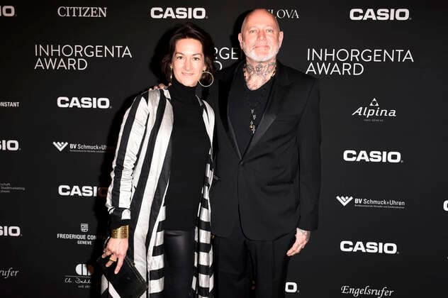 Patrik Muff with Eherau Bele at the presentation of the 4 Inhorgenta Award 2020 at BMW Welt Munich, 16 02 2020 Foto:xS.xAdamx xFuturexImage