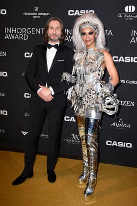 Marc Czemper with Casio Model at the presentation of the 4 Inhorgenta Award 2020 at BMW Welt Munich, 16 02 2020 Foto:xS.xAdamx xFuturexImage