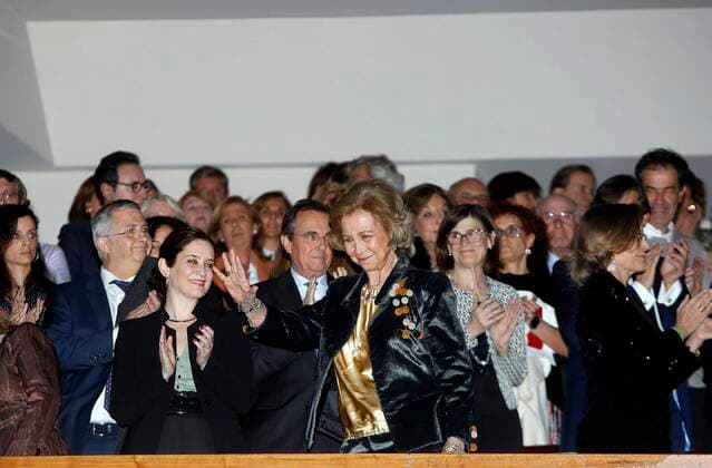 The queen Sofia attends a concert by Francisco Luzon Foundation for Amyotrophic Lateral Sclerosis Photo by Jose Cuesta 261 Cordon Press Cordon Press  JosexCuesta