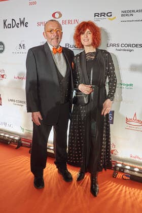 Leonhard R Mueller and Susann Uplegger Presentation of the Askania Award 2020 in the Wintergarten Variete in Berlin on 18 02 2020 Askania Award 2020