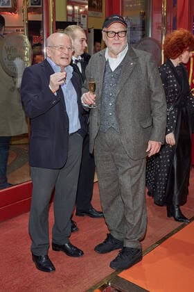 Volker Schloendorff and Thomas Thieme Presentation of the Askania Award 2020 in the Wintergarten Variete in Berlin on 18 02 2020 Askania Award 2020