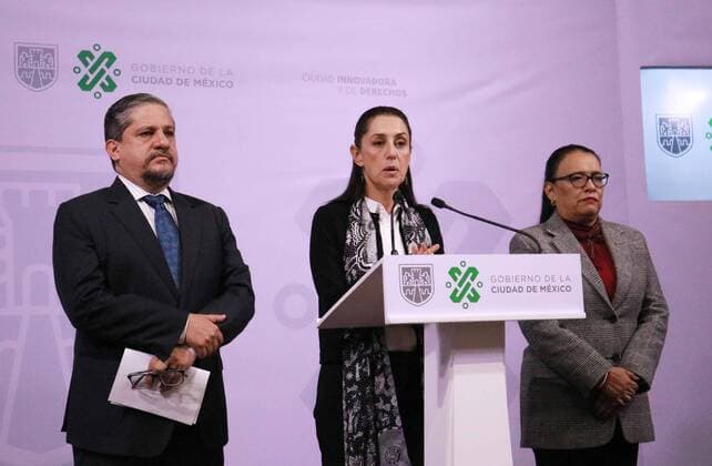 February 18, 2020 EUM20200218SOC08 JPG MEXICO CITY PoliticsPolitica CDMX February 18, 2020 Claudia Sheinbaum, head of the government of the capital, and Luis Humberto Fernandez, head of the Federal Education Authority in Mexico City, hold a press conference on the femicide of girl Fatima Photo Agency EL UNIVERSALFernanda RojasEELG  - ZUMAu78_ 20200218_zaf_u78_028 Copyright: xElxUniversalx