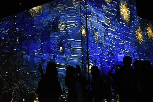 Van Gogh Alive The Experience Exhibition in Mexico MEXICO CITY, MEXICO - FEBRUARY 18: People attends at Van Gogh Alive The Experience virtual exhibition multisensory experience created by Grande Exhibitions with Sensory 4 technology, made for Mexico by Must Wanted Group. After presenting successfully in more than 60 cities around the world, Van Gogh Alive is exhibited in Mexico with the assembly of the immersive gallery in which this unique multimedia show is developed with more than 50 high definition projectors . at Monumento a la Madre on February 18, 2020 in Mexico City, Mexicoo Copyright: xIlianaxSuarezx EYE_4840