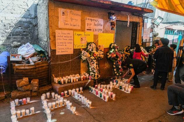 February 18, 2020 EUM20200218SOC11 JPG CIUDAD DE MEXICO, FemicideFeminicidio CDMX February 18, 2020 Family and friends at the mass for the body of girl Fatima in Tuyehualco, Xochimilco City Hall Photo Agency EL UNIVERSALArmando MartinezEELG  - ZUMAu78_ 20200218_zaf_u78_036 Copyright: xElxUniversalx
